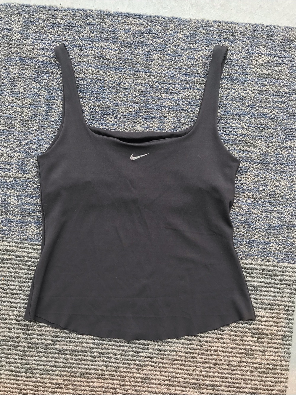 Nike Black Women's Scoop Neck Tank with Small Swoosh